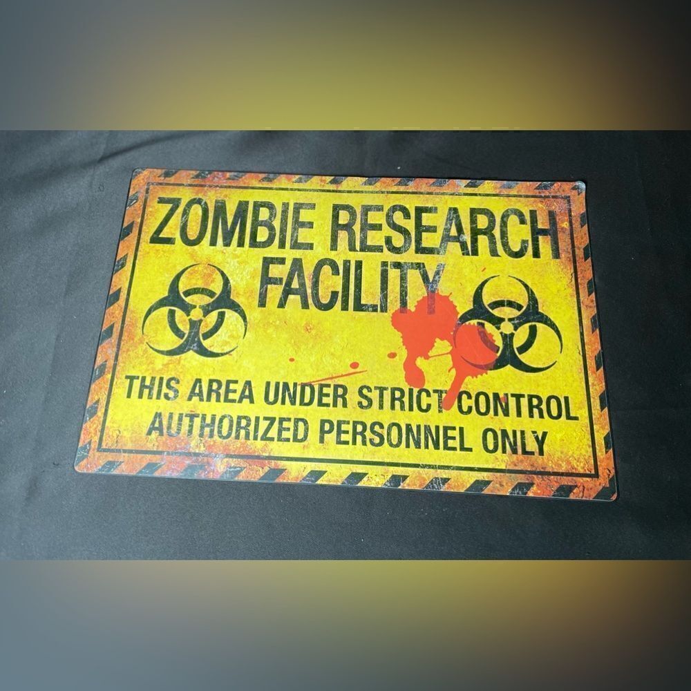 ZOMBIE RESEARCH FACILITY THIS AREA UNDER STRICT CONTROL AUTHORIZED PERSONNEL ONL